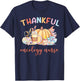 Thankful Oncology Nurse Pumpkin Coffee Fall Thanksgiving T-Shirt - T-Shirt | Navy