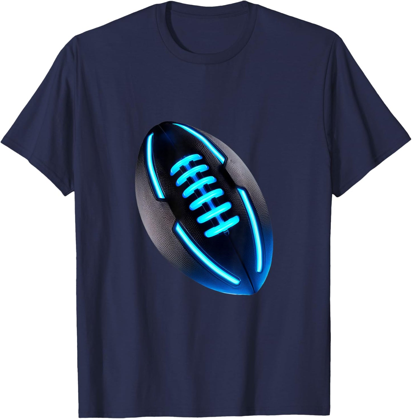 Neon Football T-Shirt - T-Shirt | Navy