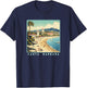Retro Santa Barbara T-Shirt - T-Shirt | Navy