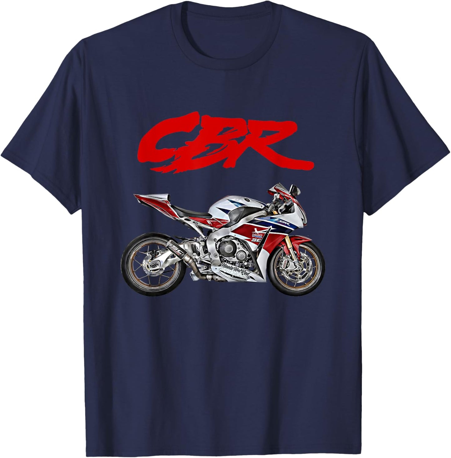 CBR,Motorcycle,Motorbike,Road Racing,Biker,Sportsbike,CBR T-Shirt - T-Shirt | Navy