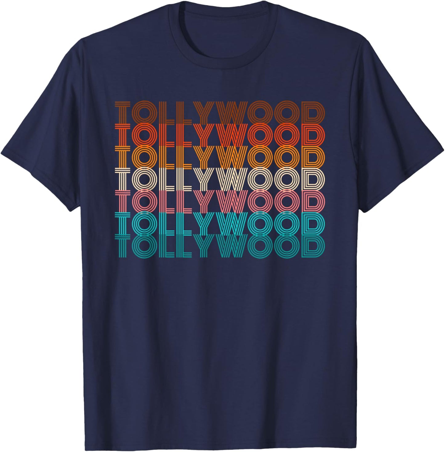 Telugu Movie Tollywood Vintage Retro Style Indian Movie Love T-Shirt - T-Shirt | Navy
