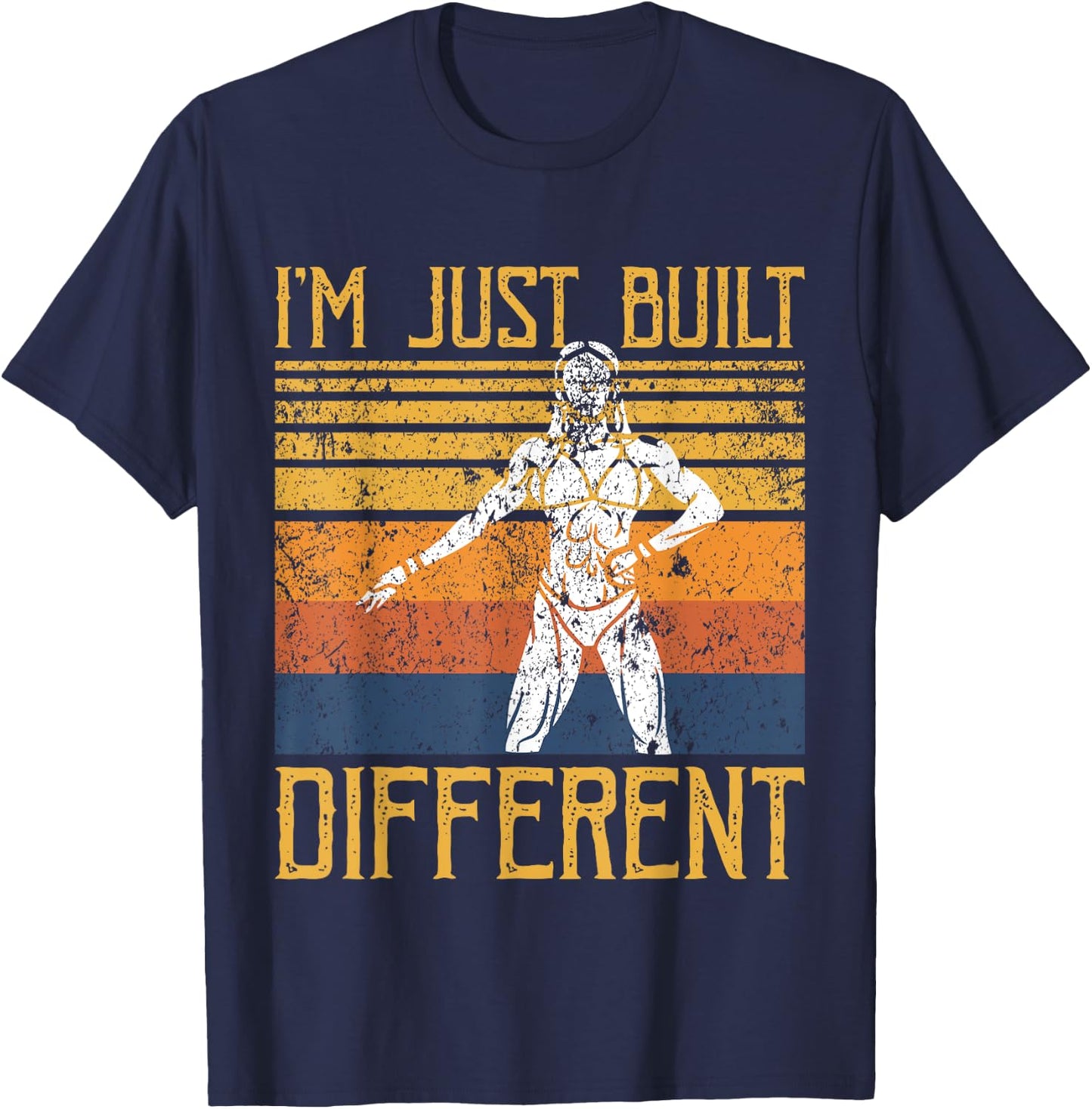 I'm Just Built Different - Fitness Bodybuilding Gym Women T-Shirt - T-Shirt | Navy