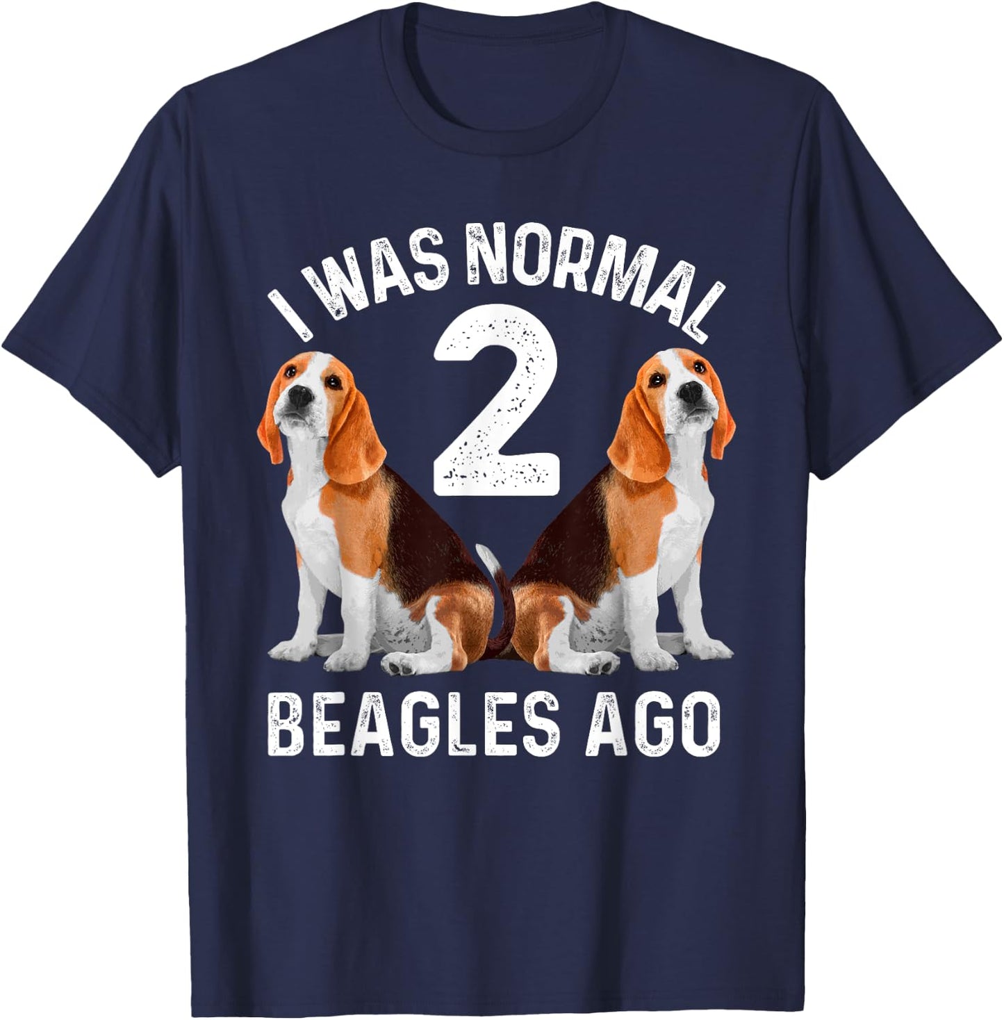 Funny Beagle Dog Art Women Boys Girls Beagle Lovers T-Shirt - T-Shirt | Navy