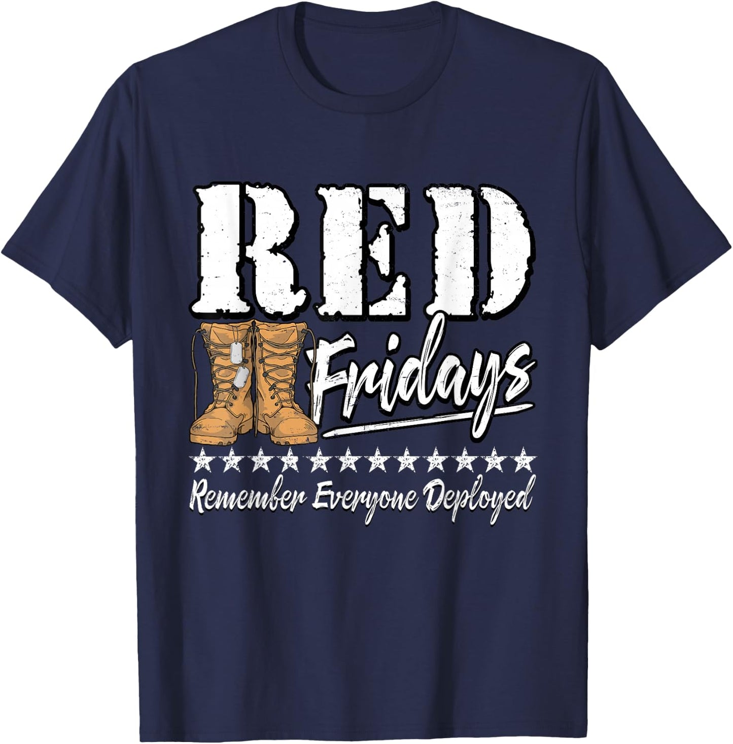 R.E.D. Friday Military Remember Everyone Deployed RED T-Shirt - T-Shirt | Navy