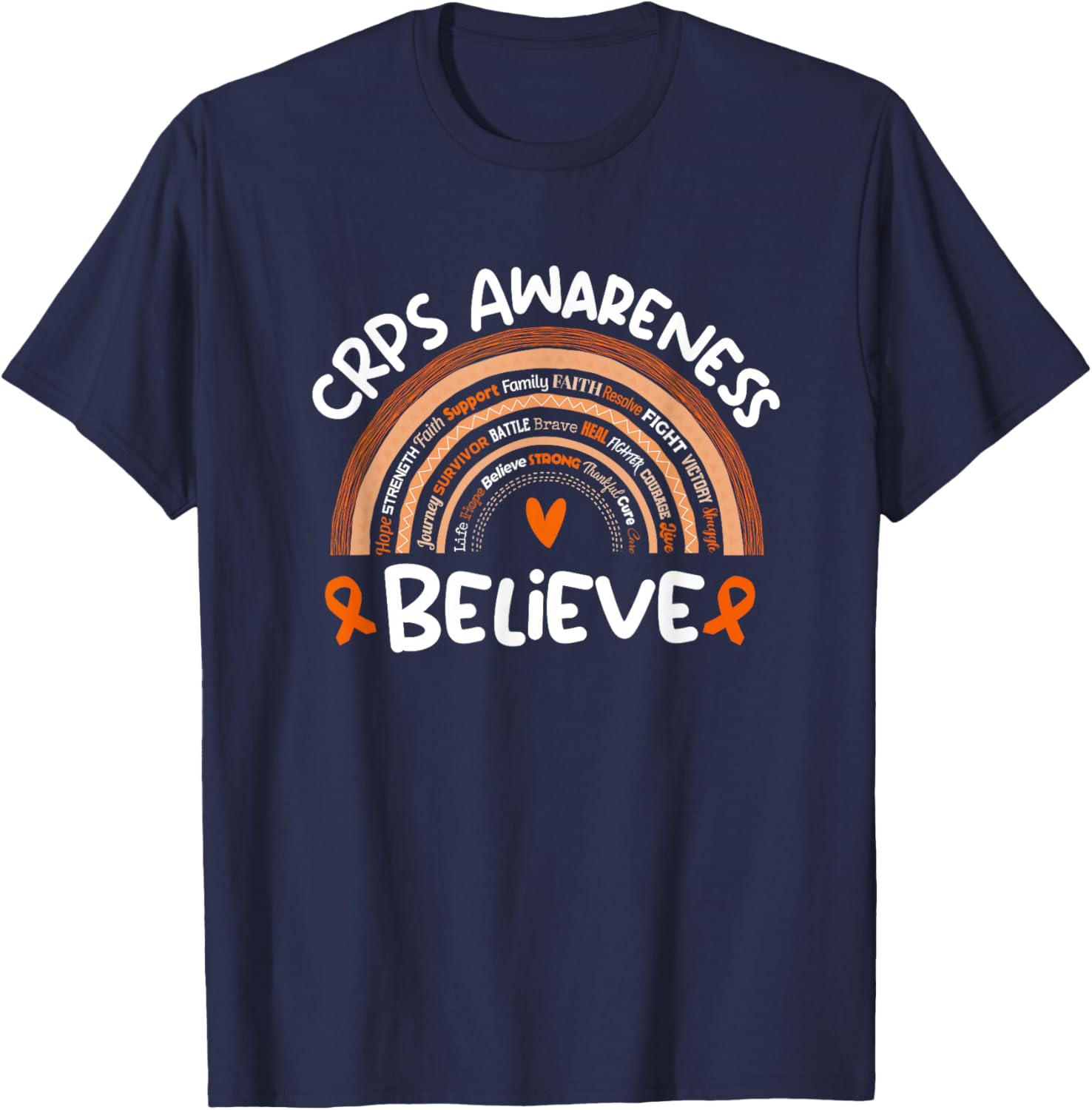 Complex Regional Pain Syndrome Awareness Month Shirt | CRPS T-Shirt - T-Shirt | Navy