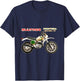 Classic Bultaco Motorcycle Frontera Gold Medal 350 Biker T-Shirt - T-Shirt | Navy