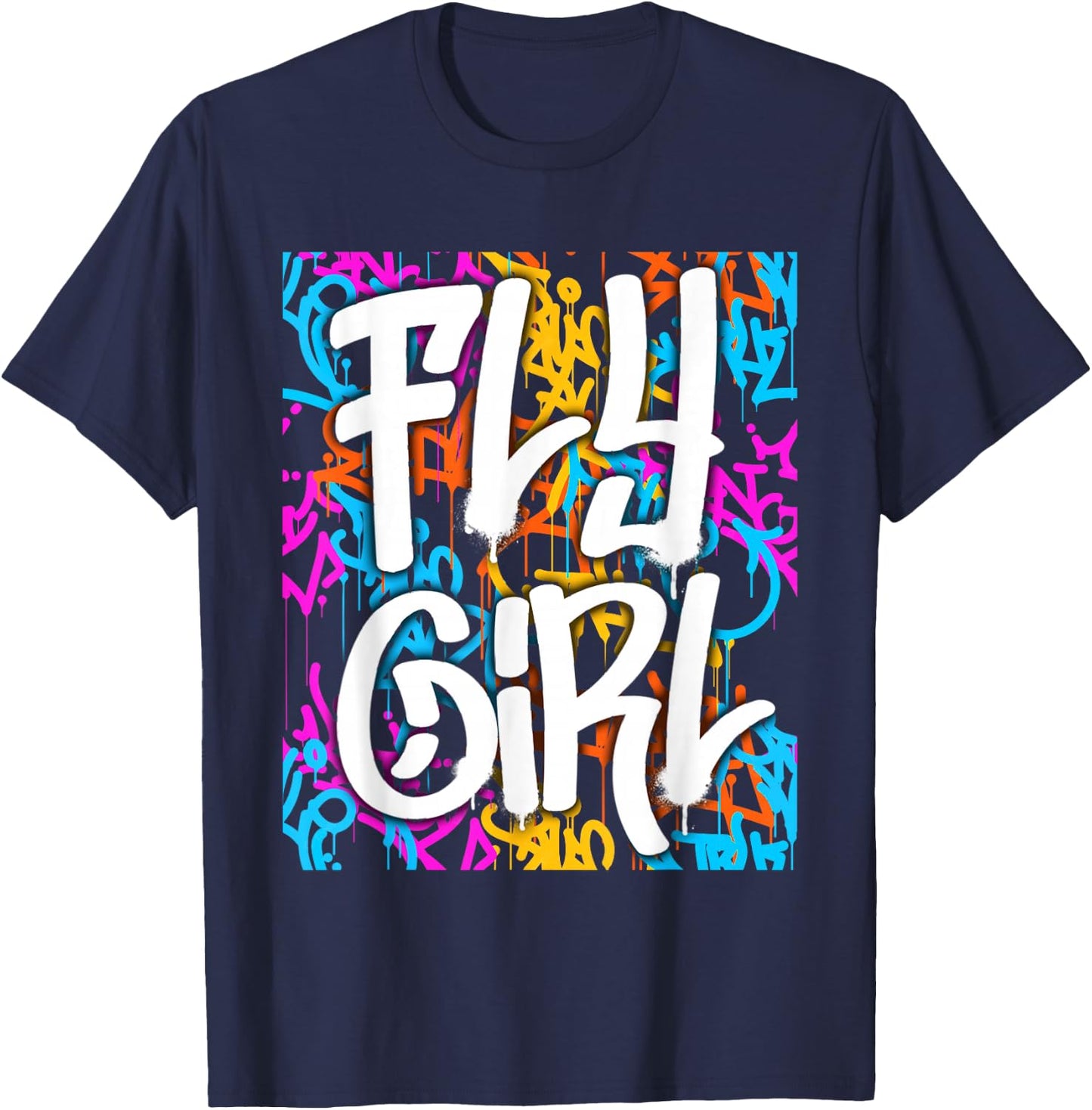 Fly Girl Women Girls T-Shirt - T-Shirt | Navy