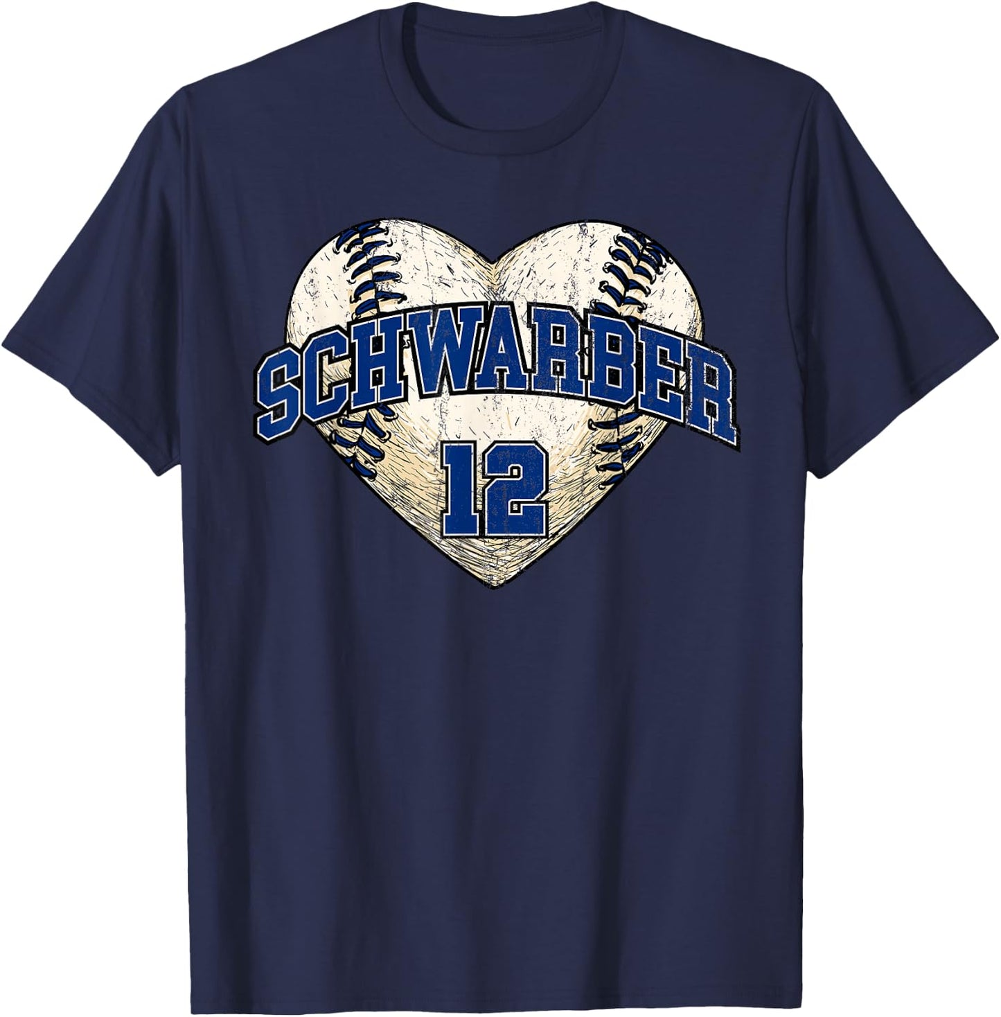 Baseball Heart Gameday Kyle Schwarber Philadelphia MLBPA T-Shirt - T-Shirt | Navy