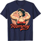 Mommy Retro Weightlifting And Bodybuilding Gym Mom T-Shirt - T-Shirt | Navy