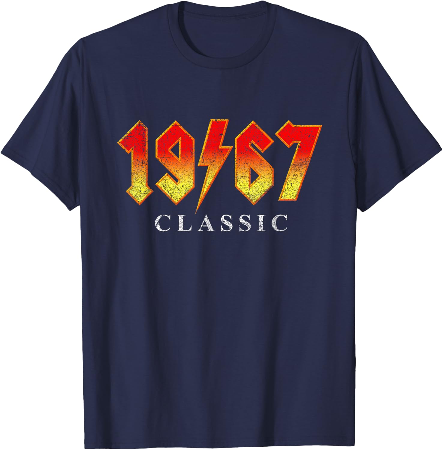 1967 Classic Vintage Rock Band Concert style Birthday T-Shirt - T-Shirt | Navy