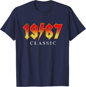 1967 Classic Vintage Rock Band Concert style Birthday T-Shirt - T-Shirt | Navy