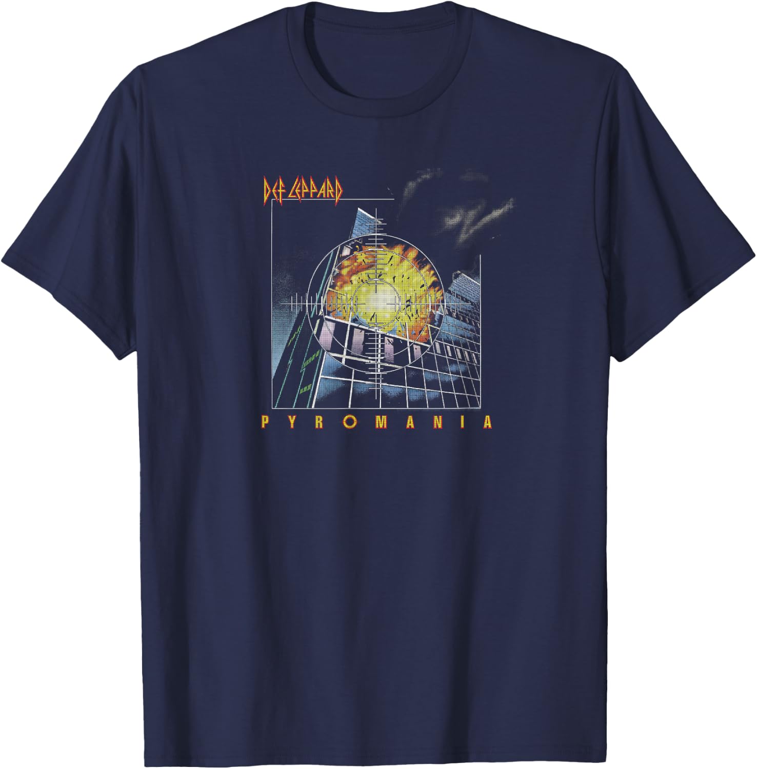 Def Leppard - Pyromania Vintage T-Shirt - T-Shirt | Navy