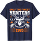 Only The Finest Hunters Are Born In 1965 Hunting Birthday T-Shirt - T-Shirt | Navy