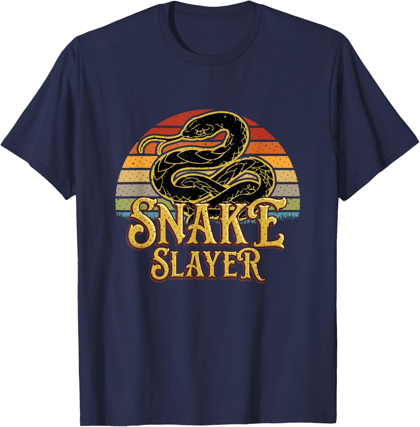 Snake Slayer Snake Hunting T-Shirt - T-Shirt | Navy