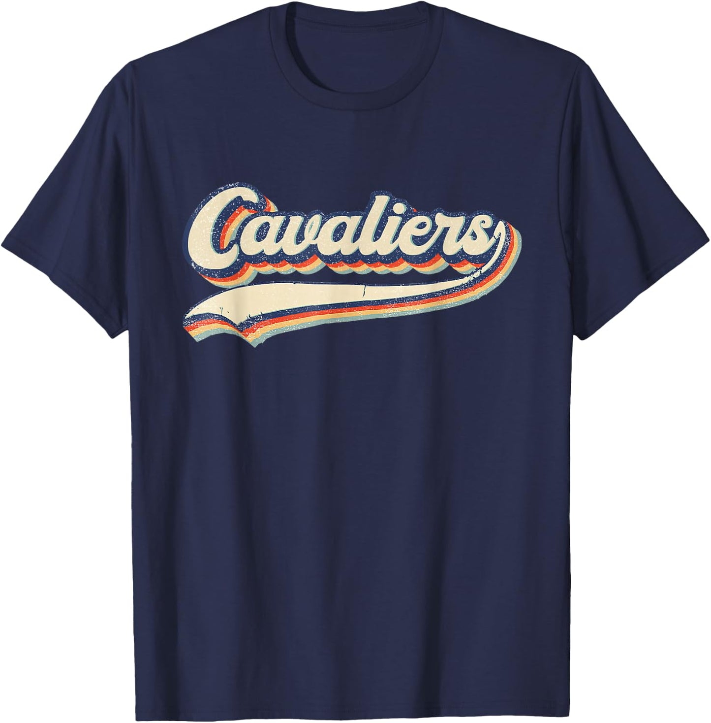 Cavaliers Name Vintage Retro Gift Men Women Boy Girl T-Shirt - T-Shirt | Navy
