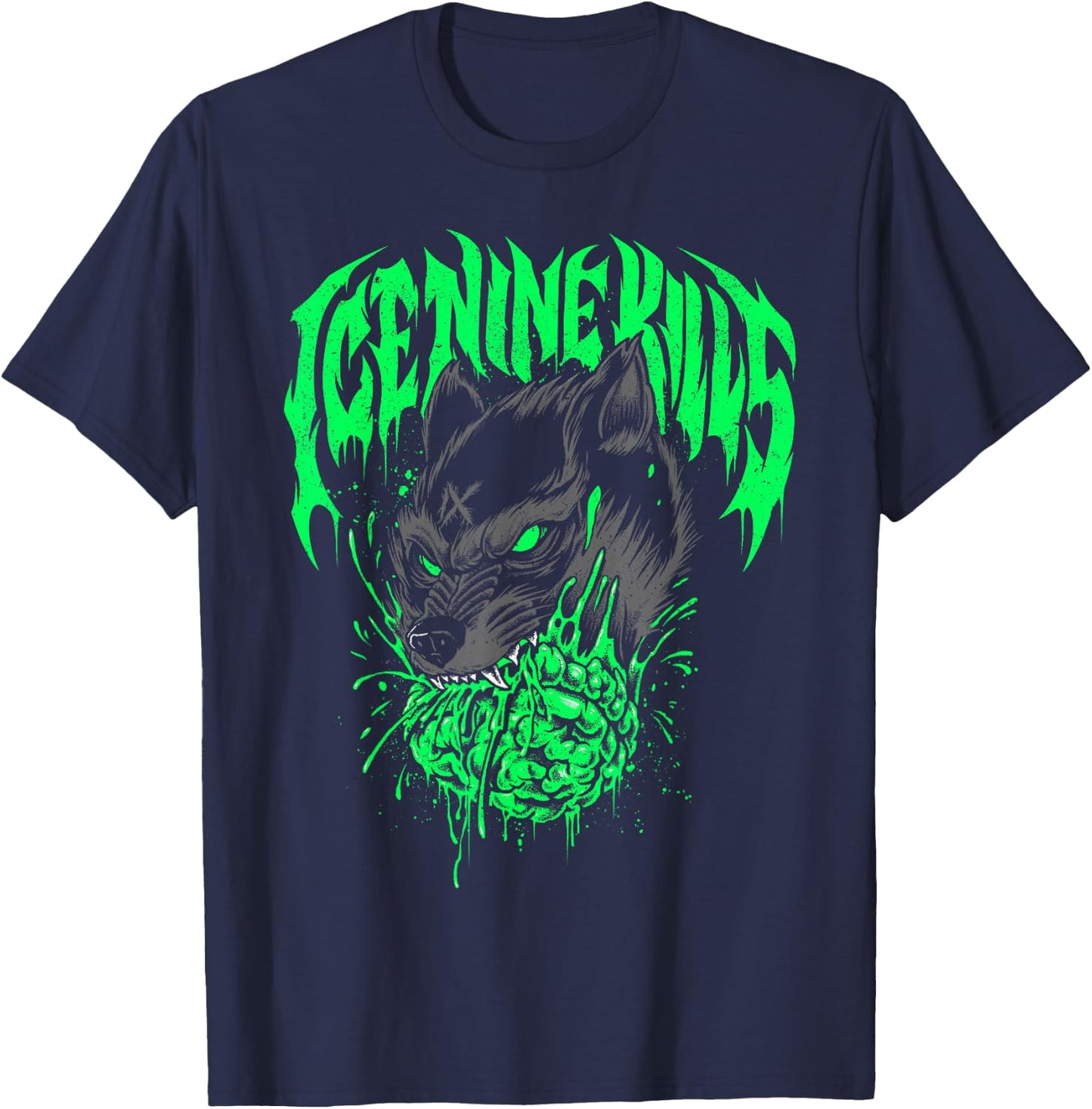 Ice Nine Kills – Panther T-Shirt - T-Shirt | Navy