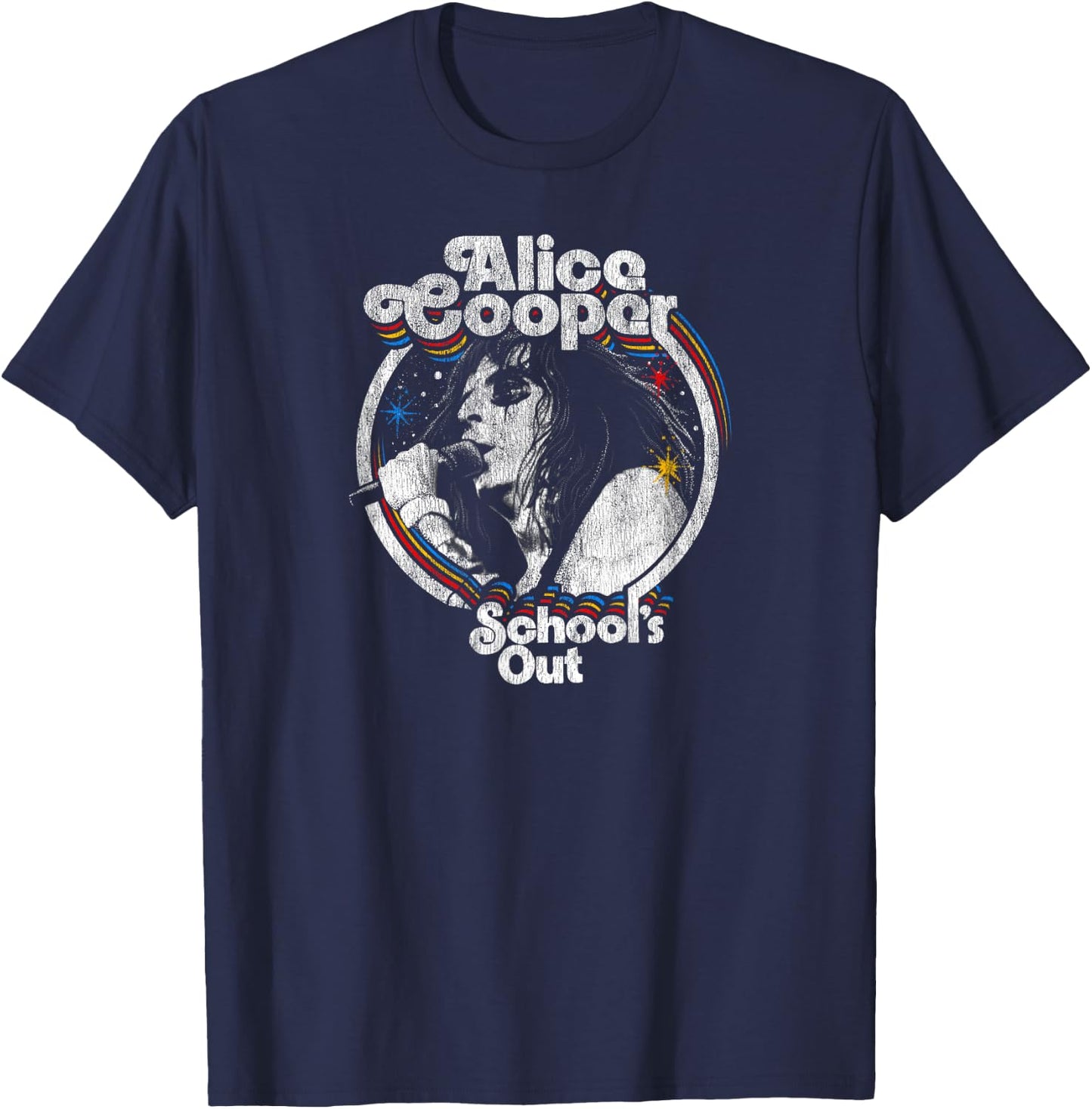 Alice Cooper - School's Out Vintage T-Shirt - T-Shirt | Navy