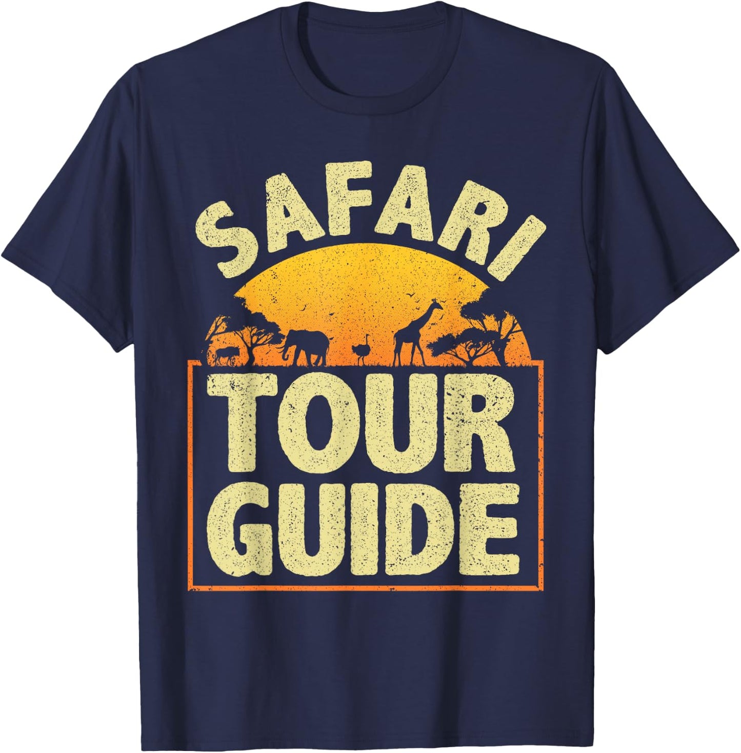 Funny Safari Guide Art Women Kids Zoo Safari Costume T-Shirt - T-Shirt | Navy