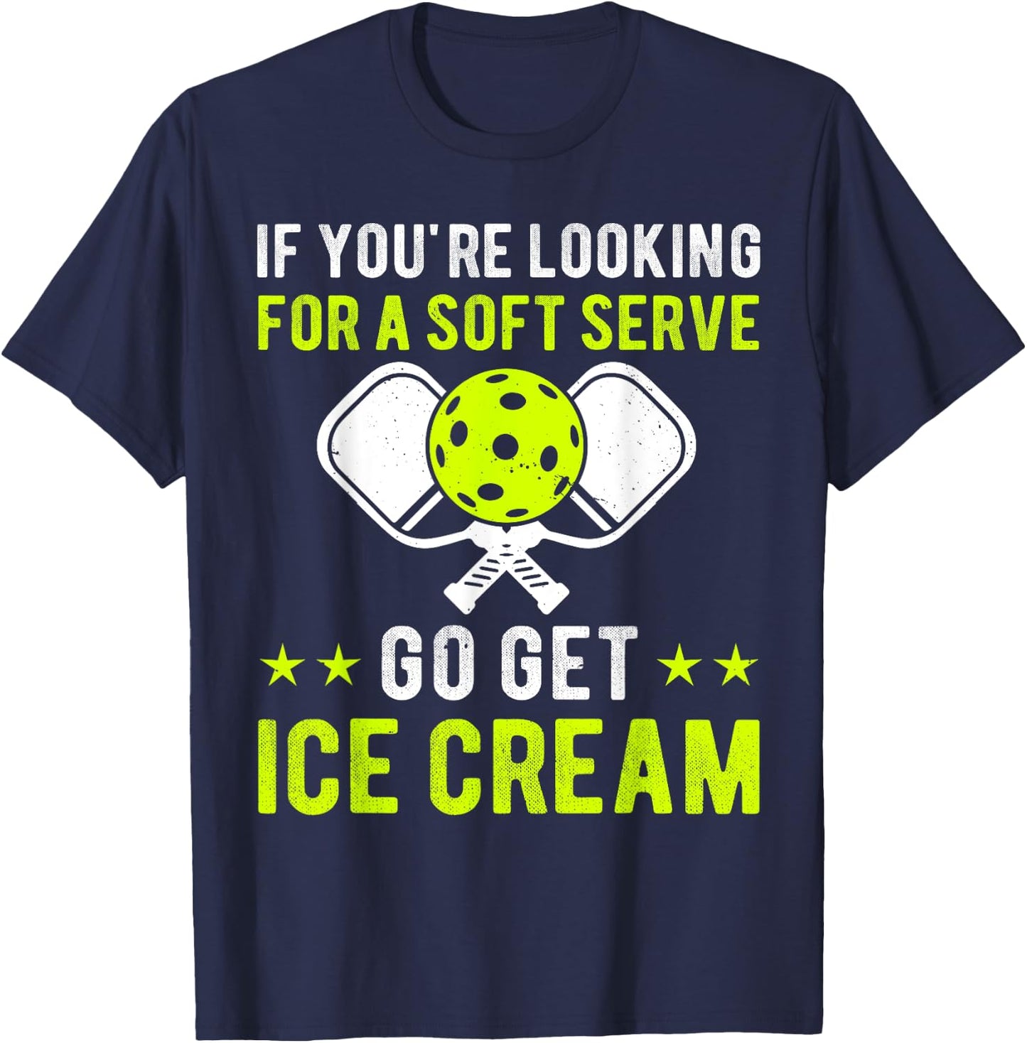 Funny Pickleball Pun for Pickleball Player Funny Paddleball T-Shirt - T-Shirt | Navy