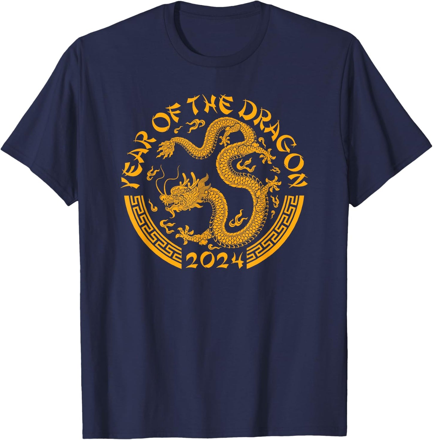 Chinese Zodiac New Year of the Dragon Lunar 2024 T-Shirt - T-Shirt | Navy