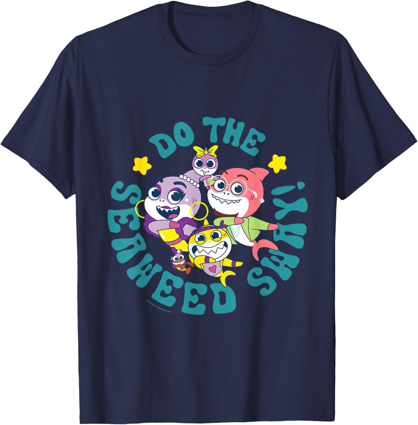 Baby Shark Do The Seaweed Sway! T-Shirt - T-Shirt | Navy