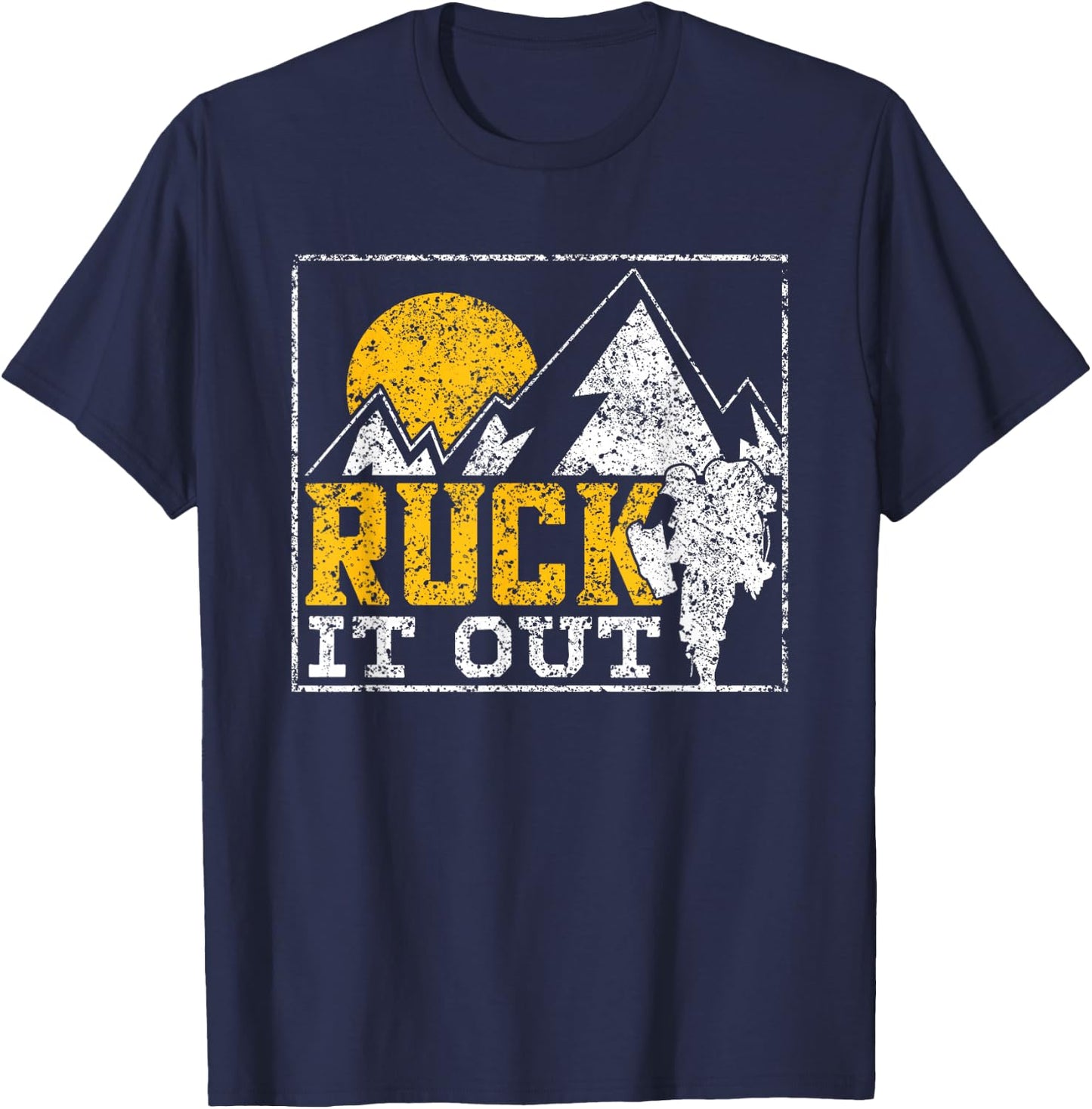 Ruck It Out Backpack Workout Backpack T-Shirt - T-Shirt | Navy