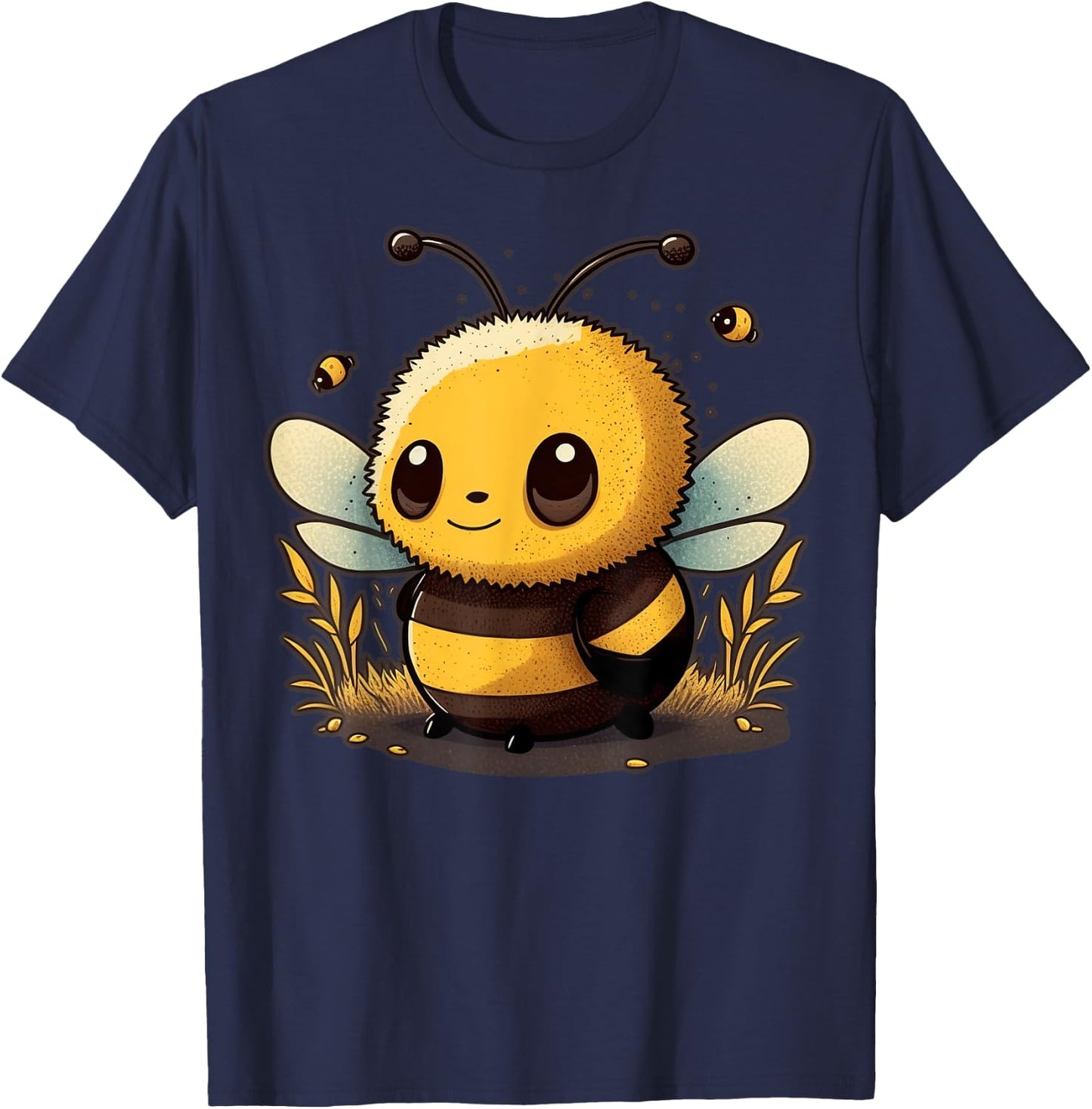 Cute Bee Lover Animal on Bee T-Shirt - T-Shirt | Navy