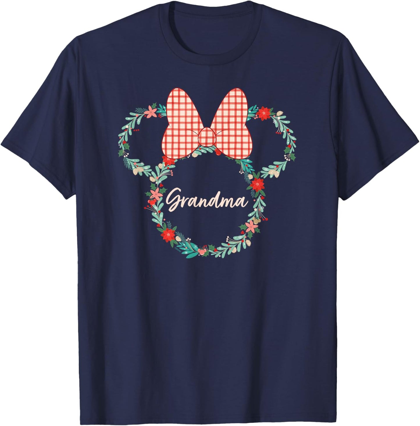 Disney Minnie Mouse Christmas Family Vacation Trip Grandma T-Shirt - T-Shirt | Navy