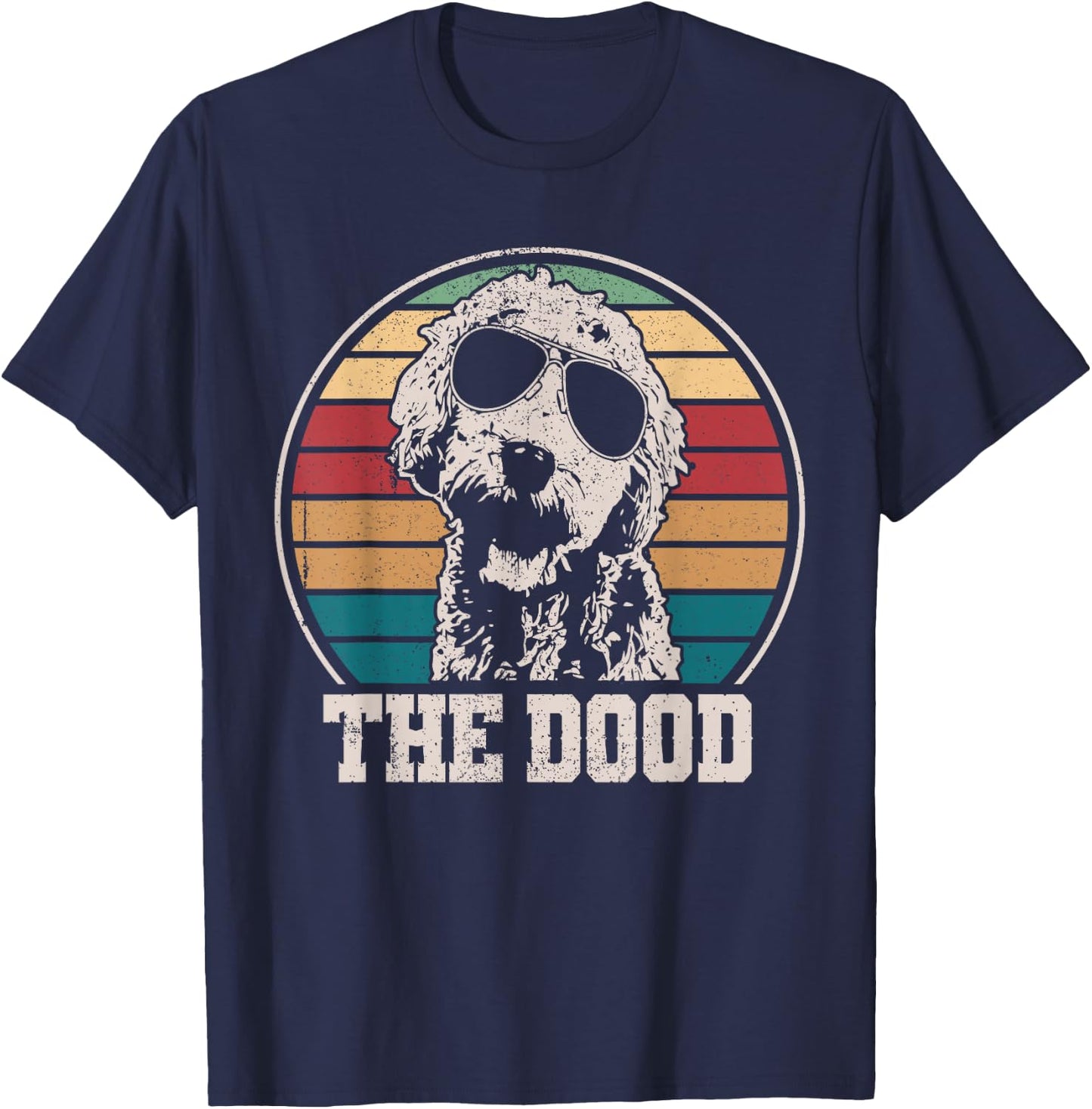Goldendoodle - The Dood Vintage Retro Dog Women Girls Kids T-Shirt - T-Shirt | Navy