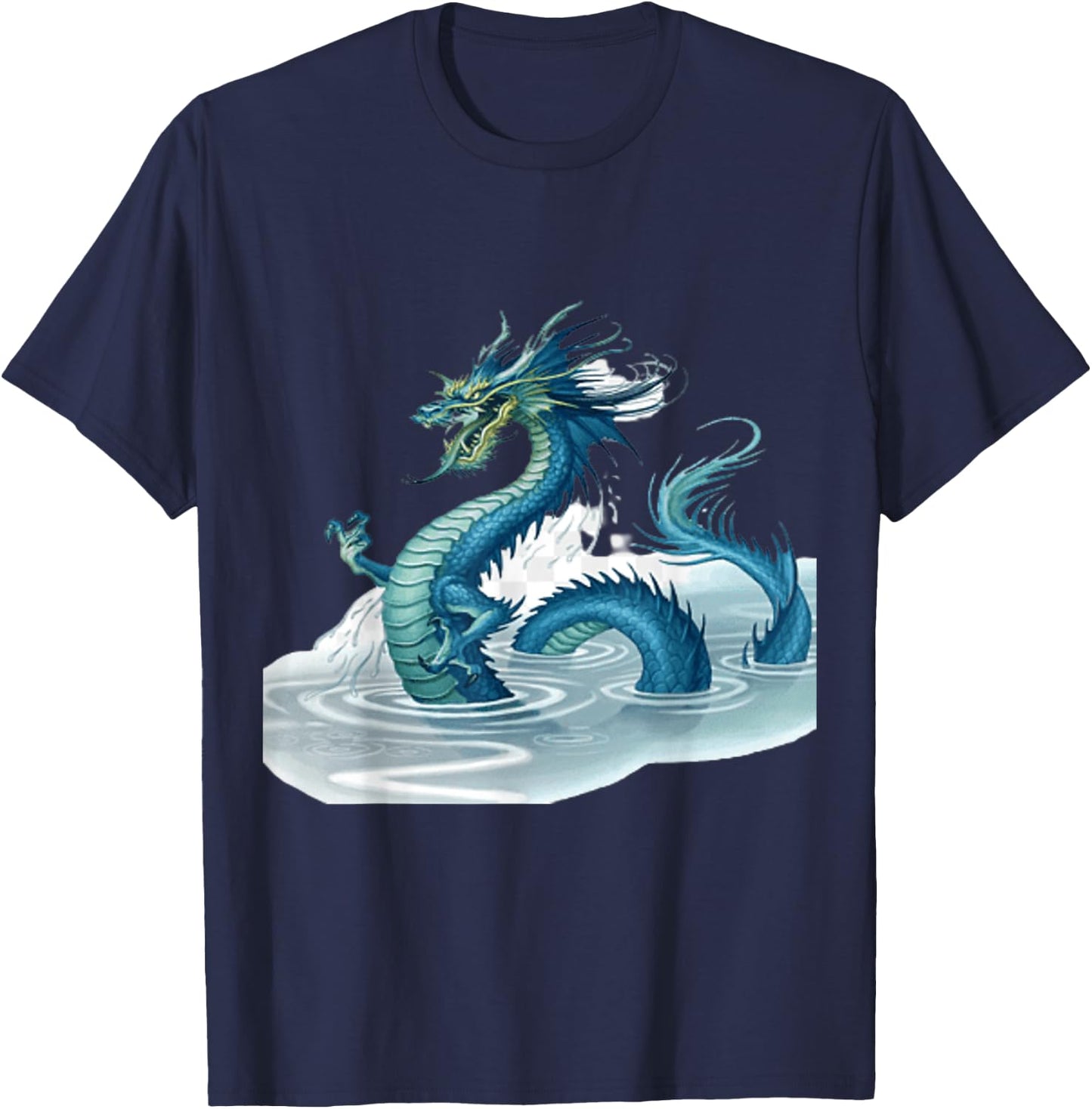 Ice Dragon Water Dragon T-Shirt - T-Shirt | Navy
