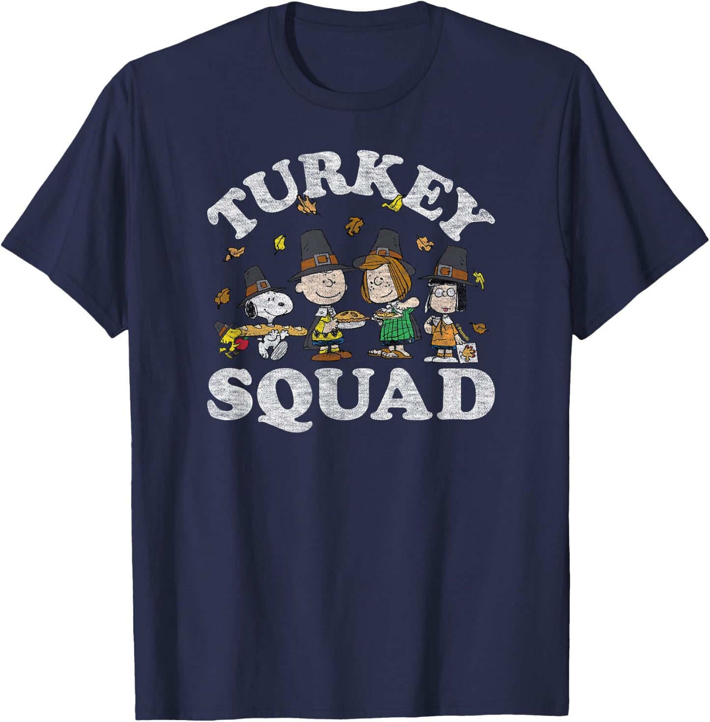 Peanuts - Turkey Squad T-Shirt - T-Shirt | Navy