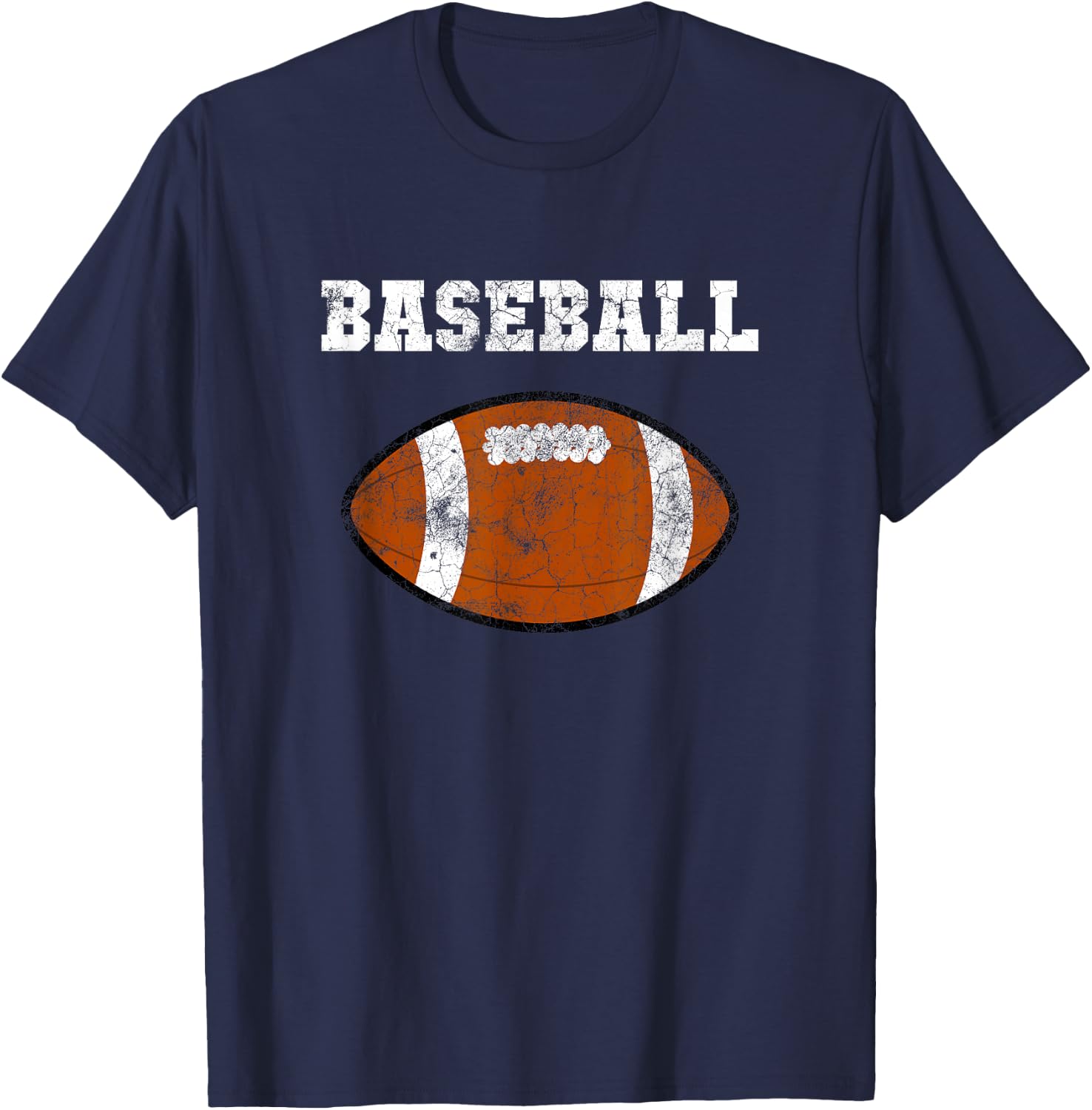 Ironic Sarcastic American football Baseball Sport souvenir T-Shirt - T-Shirt | Navy