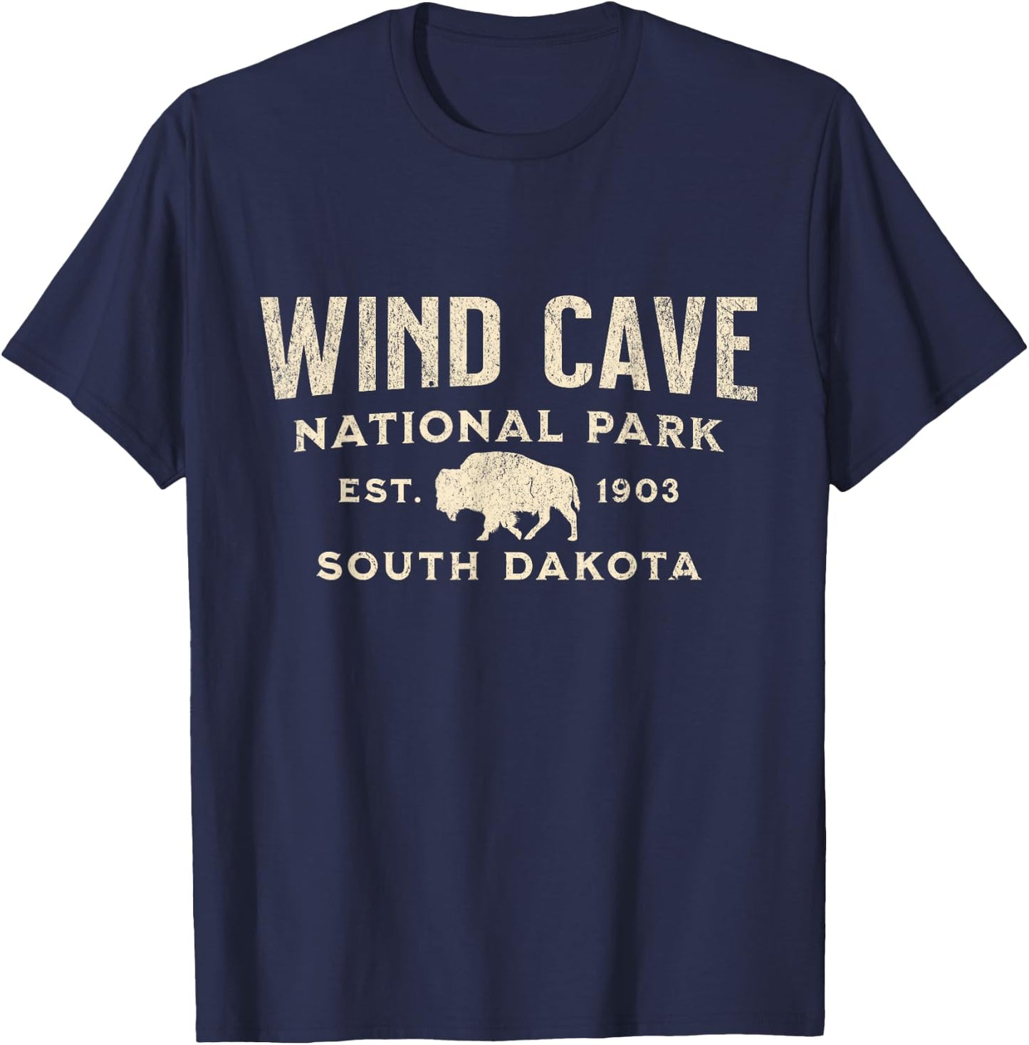 Wind Cave National Park T-Shirt - T-Shirt | Navy
