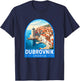 Dubrovnik Croatia Travel Retro Emblem Vintage T-Shirt - T-Shirt | Navy