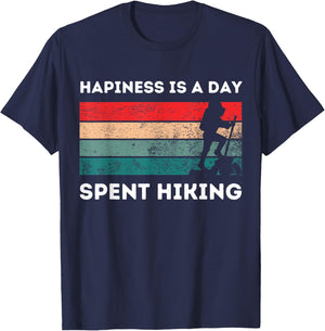 Funny hiking quote vintage, cool hiker design hiking T-Shirt - T-Shirt | Navy