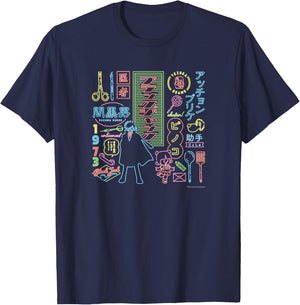 Black Jack neon (C)TEZUKA PRODUCTIONS T-Shirt - T-Shirt | Navy