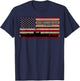 USS Hammerberg DE-1015 Ship Diagram American Flag T-Shirt - T-Shirt | Navy