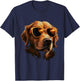 Golden Retriever Dog Sunglasses for Children Boys Girls T-Shirt - T-Shirt | Navy