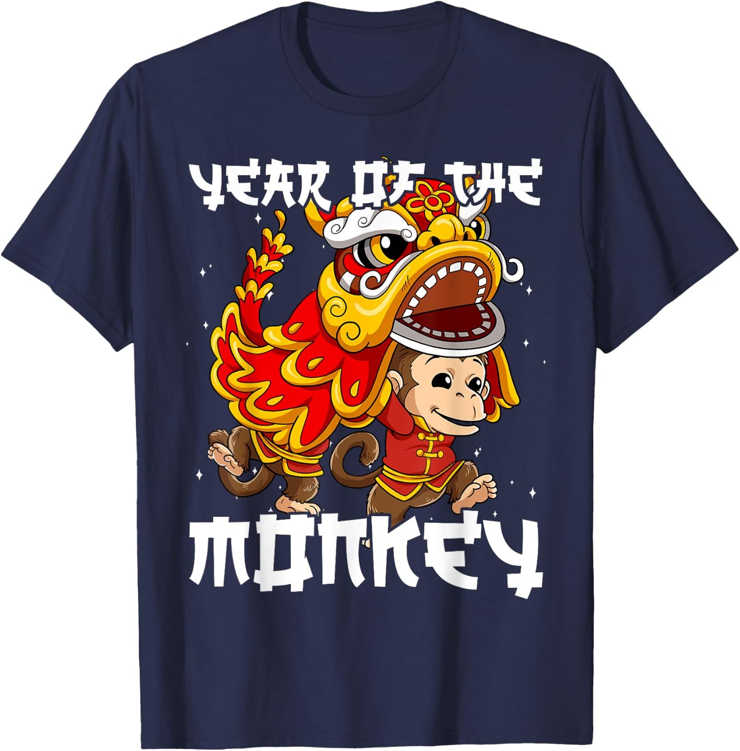 Year Of The Monkey Chinese Lunar New Year T-Shirt - T-Shirt | Navy