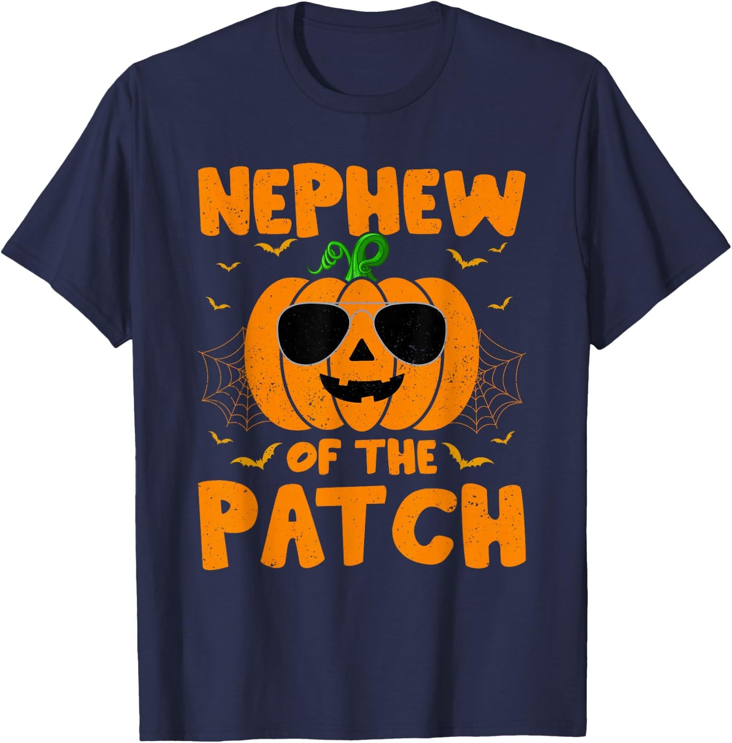 Pumpkin Nephew Of The Patch Family Group Costume Halloween T-Shirt - T-Shirt | Navy