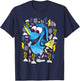 Disney PIXAR Finding Nemo Dory Just Keep Swimming T-Shirt - T-Shirt | Navy