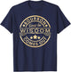 Bourbon goes in wisdom comes out Funny Drinking T-Shirt - T-Shirt | Navy