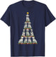 Merry Christmas Dalmatian Dog Christmas Tree T-Shirt - T-Shirt | Navy