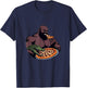 Gumbo Slice & Croc Buddy Pizzagator Epic Pizza Time Funny T-Shirt - T-Shirt | Navy