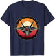 F-22 Raptor Fighter Jet Silhouette Sunset Military Aviation T-Shirt - T-Shirt | Navy
