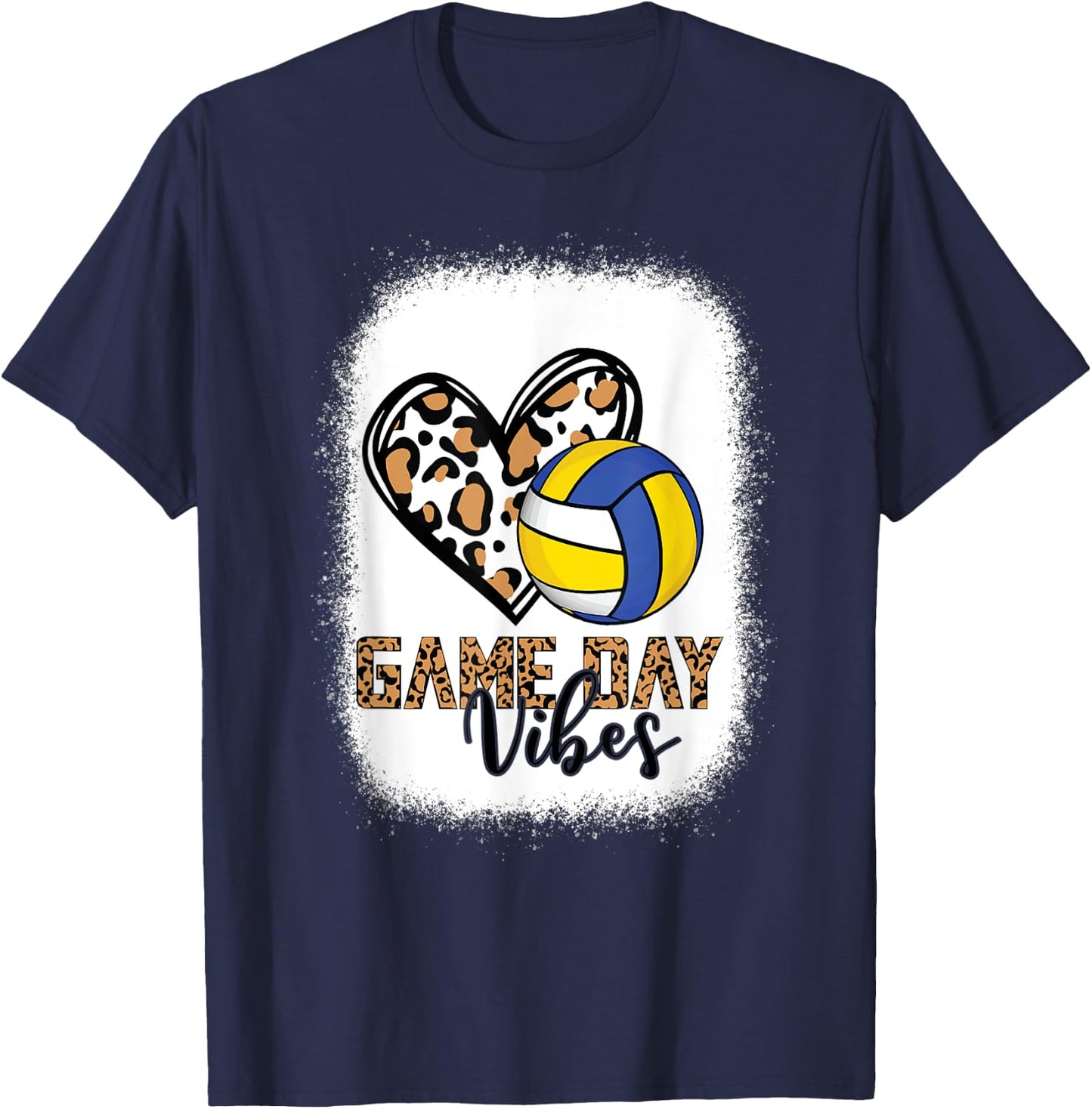Game Day Vibes - VolleyBall T-Shirt - T-Shirt | Navy