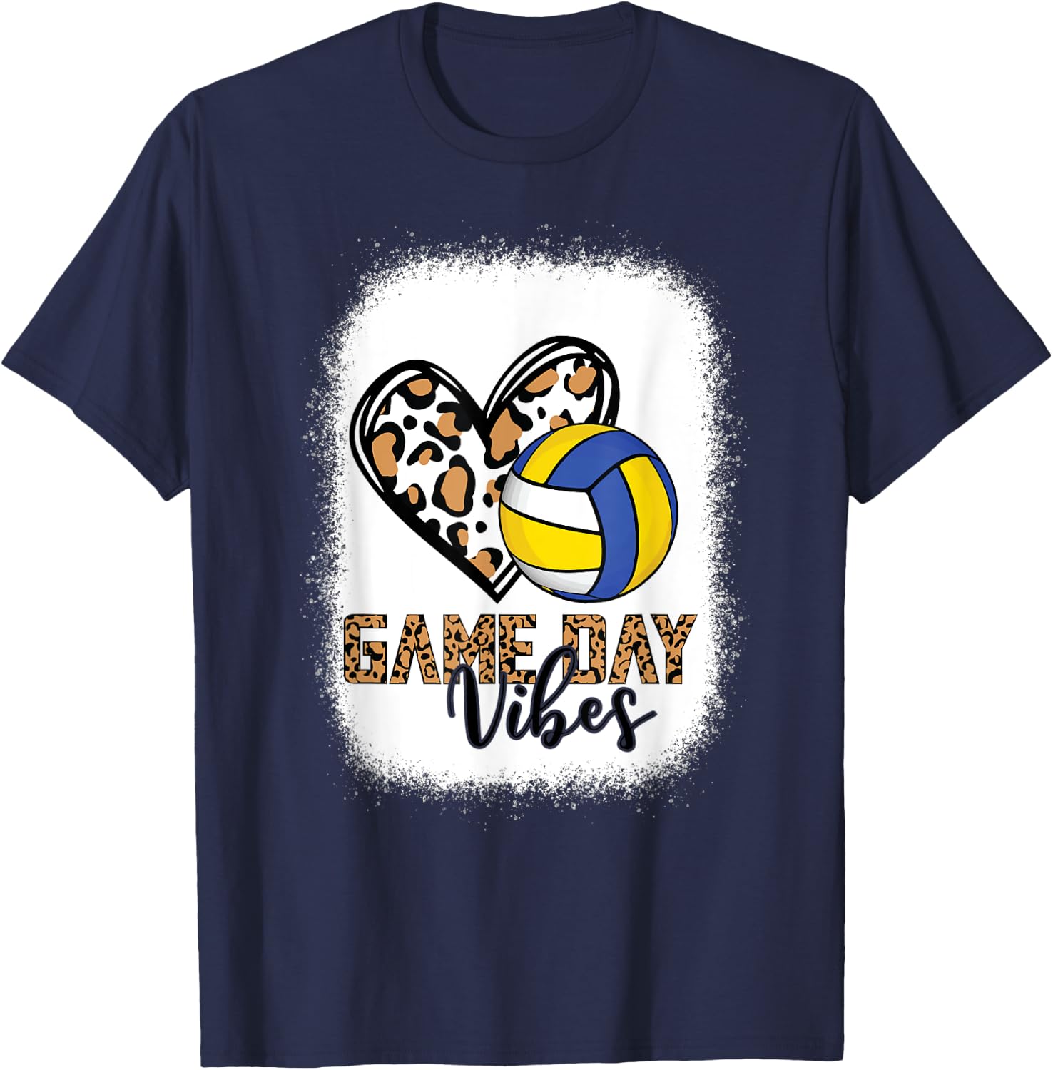 Game Day Vibes - VolleyBall T-Shirt - T-Shirt | Navy