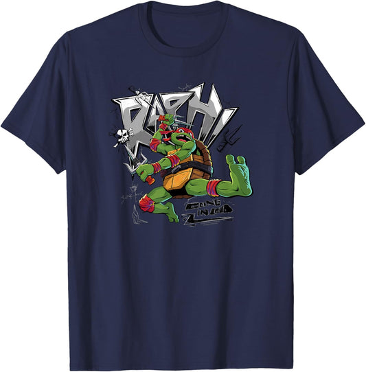Teenage Mutant Ninja Turtles: Mutant Mayhem Raph Pose T-Shirt - T-Shirt | Navy