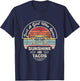 Vintage Retro Just A Girl Who Loves Sunshine And Tacos Taco T-Shirt - T-Shirt | Navy
