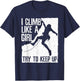 Cool Rock Climbing Design Girls Kids Climb Lovers T-Shirt - T-Shirt | Navy